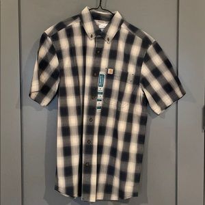 Carhartt Men's MEDIUM Button Down Short Sleeve NWT